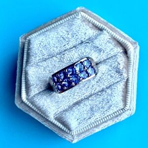 Elegant Genuine 1.90 CTW TANZANITE Designer 925 Ring